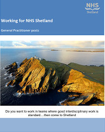 Screenshot of the front cover of the word document supplied by NHS Shetland
